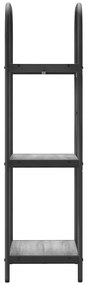 vidaXL Ράφι Βιβλίων Γκρι sonoma 40 x 30 x 109 εκ Επεξεργασμένο ξύλο
