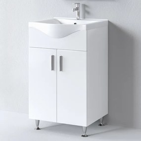 Martin Siena 55 White Gloss - Βάση Επίπλου Με Νιπτήρα (55x46)