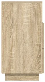 Κομοδίνα 2 τεμάχια με 2 συρτάρια Sonoma Δρυς 36x36x68 εκ. - Καφέ