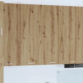 vidaXL Κρεμαστό ντουλάπι με αποθήκευση Artisan Oak 80 x 31 x 100 εκ.