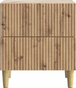vidaXL Κομοδίνο 2 τεμ. Artisan Δρυς 43 x 34,5 x 48 εκ
