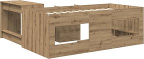 vidaXL Κρεβάτι με Γραφείο 2 τμχ. Artisan Δρυς Επεξεργασμένο Ξύλο