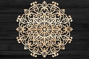 Intra απο ξύλο plywood 3mm-4mm πάχος 3D Mandala για Cricut Δίασταση 30x30 cm INTRAFABR-73588505