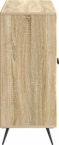 vidaXL Πλαϊνό γραφείο Sonoma Δρυς 89 x 34,5 x 80 εκ Επεξεργασμένο Ξύλο