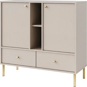 Μπουφές Siera 2F 2S Shelf-Μπεζ