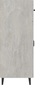 vidaXL Ντουλάπι Γκρι Σκυροδέματος 69,5x34x90 εκ. Επεξεργασμένο Ξύλο
