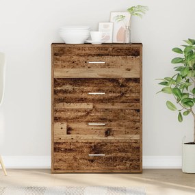 vidaXL Πλαϊνό γραφείο Παλαιό ξύλο 60 x 31 x 84 εκ Επεξεργασμένο ξύλο
