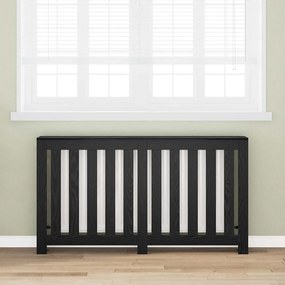vidaXL Καπάκι Καλοριφέρ Μαύρη Οξυά 149 x 20 x 82 cm Επεξεργασμένο ξύλο