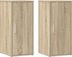 vidaXL Παπουτσοθήκες 2 τεμ. Sonoma Δρυς 32x35x70 εκ. από Μοριοσανίδα