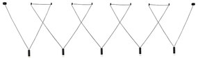 Φωτιστικό Οροφής Πολύφωτο Aca Teres YL22P5BK Black