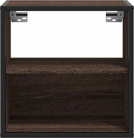 vidaXL Επίτοιχα κομοδίνα 2 τεμάχια καφέ δρυς 40x31x39,5 cm