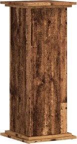 vidaXL Βάσεις Φυτών Όψη Παλαιού Ξύλου 33x33x80 εκ. Επεξ. Ξύλο