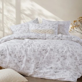 Σεντόνια Υπέρδιπλα (Σετ) Nef-Nef Homeware Smart Sencil Ecru Εκρού ΧΩΡΙΣ ΛΑΣΤΙΧΟ 240x270