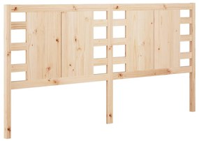 vidaXL Κεφαλάρι Κρεβατιού 206 x 4 x 100 εκ. από Μασίφ Ξύλο Πεύκου