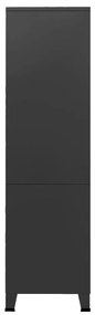 vidaXL Ντουλάπα Βιομηχανική Μαύρη 90 x 50 x 180 εκ. Μεταλλική