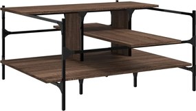 vidaXL Τραπεζάκι Σαλονιού Καφέ Δρυς 100x100x48,5 εκ. Επεξεργασμ. Ξύλο