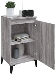 vidaXL Κομοδίνα 2 τεμ. Γκρι Sonoma 40x35x70 εκ. από Επεξεργασμένο Ξύλο