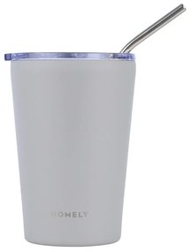 HOMELY 01-32630 ΘΕΡΜΟΣ MUG 400ml PEBBLE GRAY