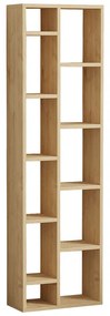 Βιβλιοθήκη Minicu pakoworld σε oak απόχρωση 44,4x19,6x150εκ