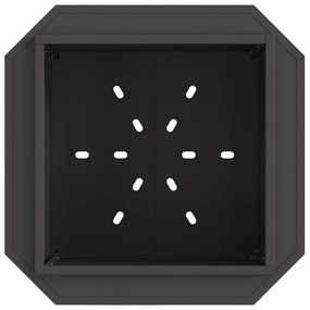 vidaXL Φωτιά Μαύρο 58 x 58 x 51 cm Κρύα έλαση από χάλυβα