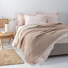 Κουβέρτα Mous Beige Palamaiki Μονό 170x240cm 100% Βαμβάκι