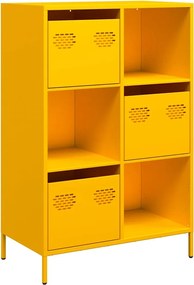 vidaXL Ντουλάπι Μουσταρδί 68x39x103,5 εκ. από Ατσάλι