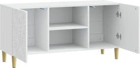 vidaXL Ντουλάπι TV 102 x 34,5 x 50 εκ. Λευκό Επεξεργασμένο Ξύλο