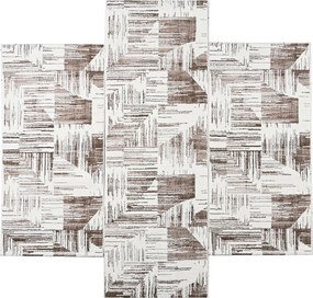 Χαλιά Κρεβατοκάμαρας (Σετ 3τμχ) Polcarpet Petra Stone 764 Beige