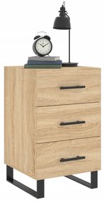 vidaXL Κομοδίνο Sonoma Δρυς 40 x 40 x 66 εκ. από Επεξεργασμένο Ξύλο