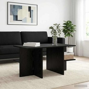 vidaXL Τραπεζάκι σαλονιού Μαύρη Δρυς 87 x 50 x 45 εκ