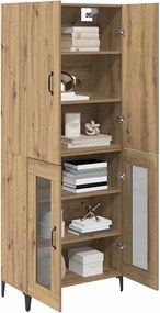 vidaXL Highboard Artisan Oak 69,5 x 34 x 180 εκ. Επεξεργασμένο ξύλο