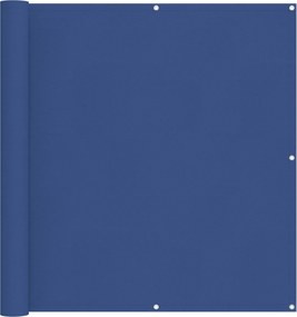 vidaXL Οθόνη Μπαλκονιού Μπλε 110 x 500 cm Ύφασμα Όξφορντ