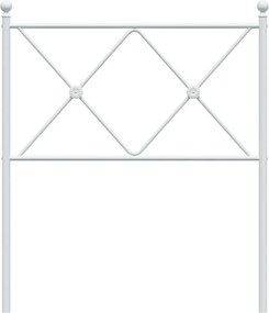 vidaXL Ανταλλακτικό κεφαλάρι Λευκό 80 εκ. Μεταλλικό