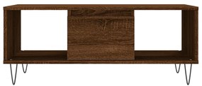 vidaXL Τραπεζάκι Σαλονιού Καφέ Δρυς 90x50x36,5 εκ. Επεξεργασμ. Ξύλο