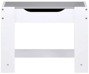 vidaXL Παιδικό Τραπέζι με 2 Καρέκλες Λευκό από MDF