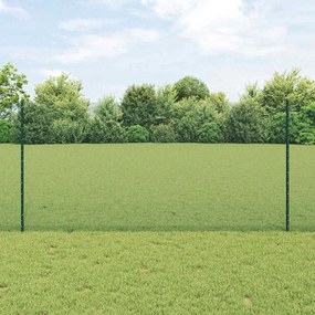 vidaXL Φράχτης με Στήλες. Πράσινο 1.2 x 50 m Ατσάλι