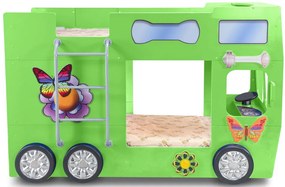 Κρεβάτι παιδικό Happy Bus-Prasino