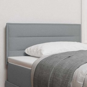vidaXL LED Κεφαλάρι Γραμμών Σχεδιασμού Ανοιχτό Γκρι 90 εκ Ύφασμα
