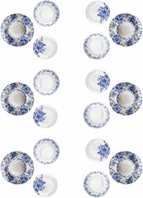 Dinner Set (24 Pieces) Moderna - Blue Blue