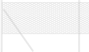 vidaXL Φράχτης Εξαγώνου Γκρι 0,4 x 50 μ. PVC