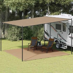 vidaXL Χαλί Σκηνής Taupe 400 x 400 εκ.