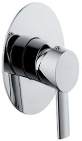 Μίκτης Μπαταρίας Ντους 1 Εξόδου Sinar FA34163C Chrome Karag Brass