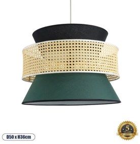 Boho Κρεμαστό Φωτιστικό Οροφής Μονόφωτο 01916 GloboStar-1916-Μπεζ 01916