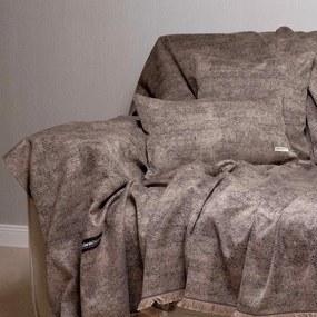 Ριχτάρι Καναπέ Διθέσιου (180x250) Aslanis Home Kedros Καφέ-Σοκολά