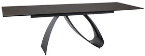 STÓŁ DIUNA CERAMIC BRĄZ OSSIDO BRUNO / CZARNY MAT (160-240)X90 DIOMMI-80-3590