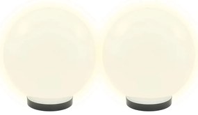 vidaXL Φωτιστικά Μπάλα LED 4 τεμ. Σφαιρικά 25 εκ. Ακρυλικά (PMMA)