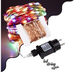 Διακοσμητική Γιρλάντα 20m 200 LED 1.3W IP44 Χάλκινο 85844 Globostar-85844-Χάλκινο 85844