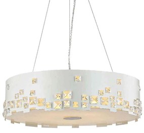 Φωτιστικό Οροφής Crystal DLA7983 White Crystal, Metal