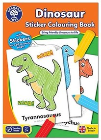 Orchard Toys Βιβλίο Ζωγραφικής Με Αυτοκόλλητα Δεινόσαυροι ORCHCB09