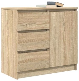 Συρταριέρα με Συρτάρια Sonoma Δρυς 71x35x65 εκ. από Επεξ. Ξύλο - Καφέ